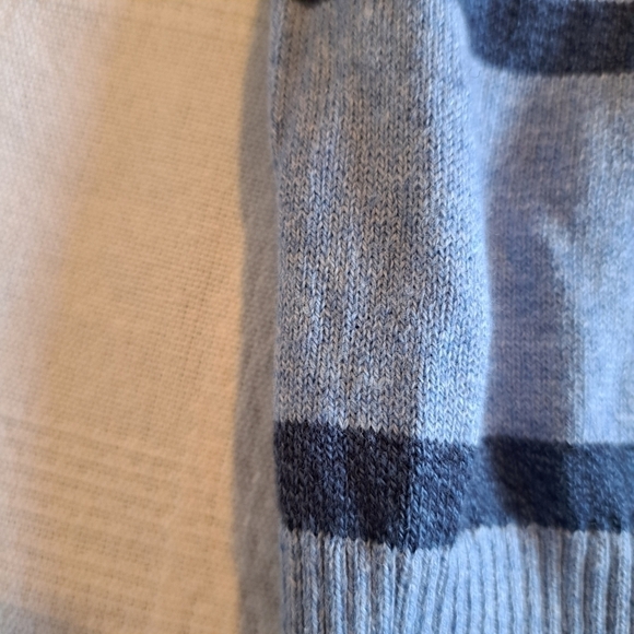 Hawker Rye men's size size XL 3 Shades of blue Cotton Cashmere crew neck sweater - Picture 5 of 5